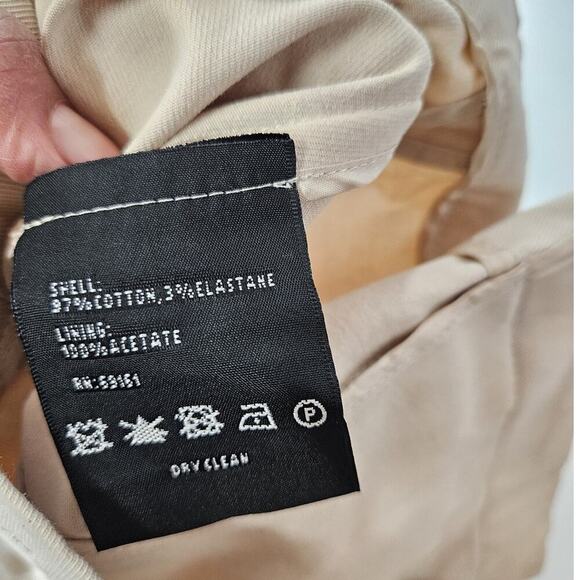 Carlisle Cropped Khaki Pleat Ruffle Trench Jacket 6 - Picture 6 of 6